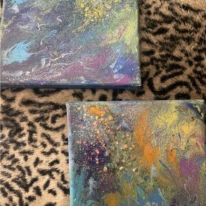 Abstract Canvas Wall Art - Multicolor